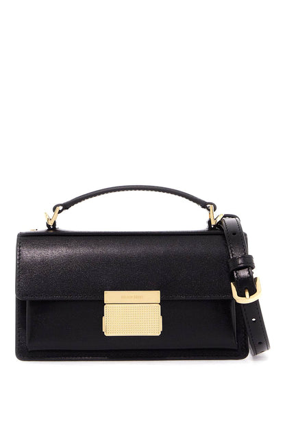 Mini Venice Leather Palmellata Handbag  - Black