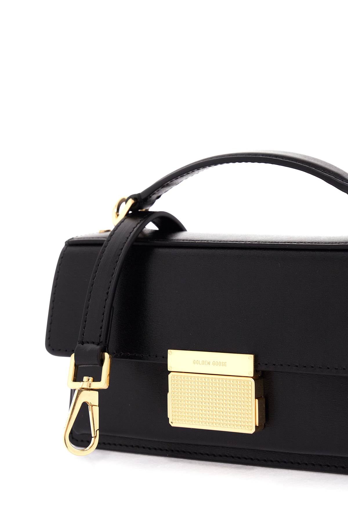 Mini Venice Leather Palmellata Handbag  - Black