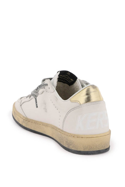 Leather Ball Star Sneakers  - Bianco