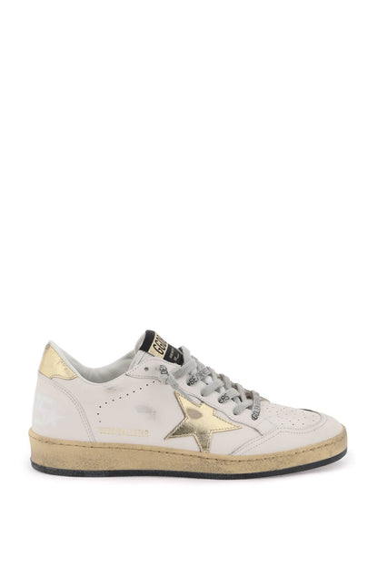 Leather Ball Star Sneakers  - Bianco