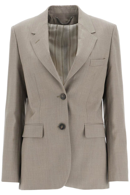 Tailored Wool Fresco Jacket For  - Grey