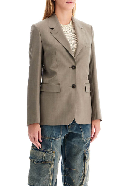 Tailored Wool Fresco Jacket For  - Grey