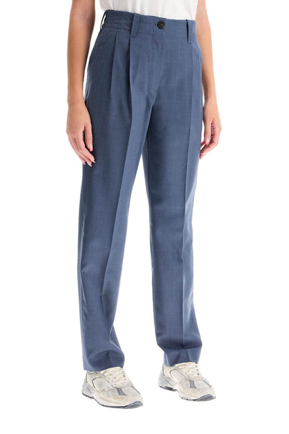 Soft Wool Trousers For Comfortable Wear  - Grey