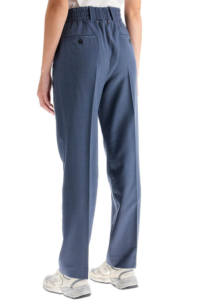 Soft Wool Trousers For Comfortable Wear  - Grey