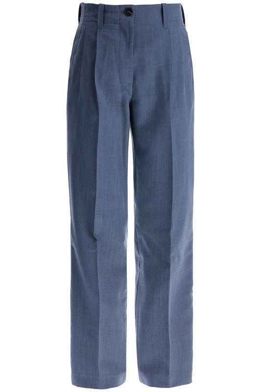 Soft Wool Trousers For Comfortable Wear  - Grey