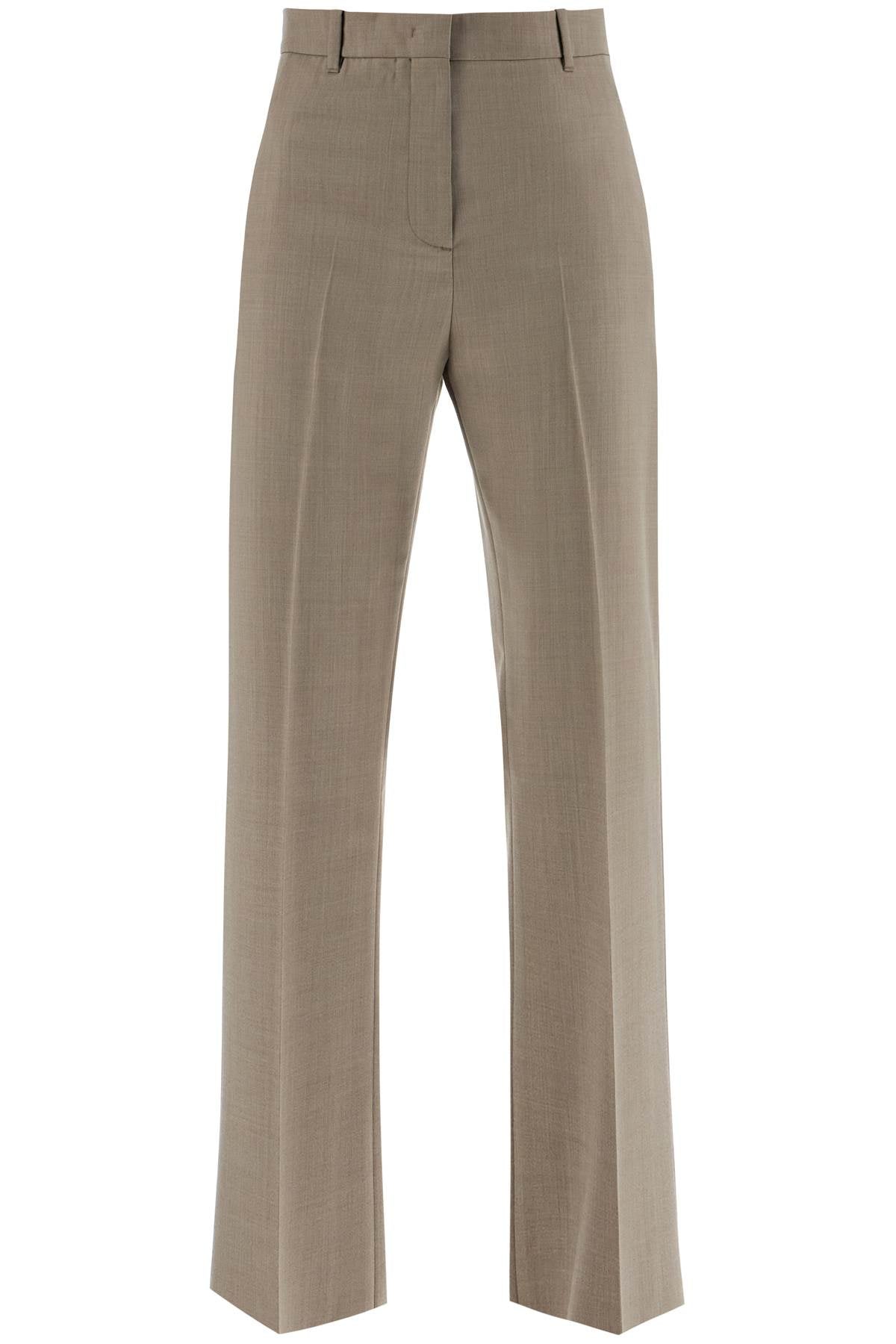 Lightweight Tailored Wool Trousers  - Neutro