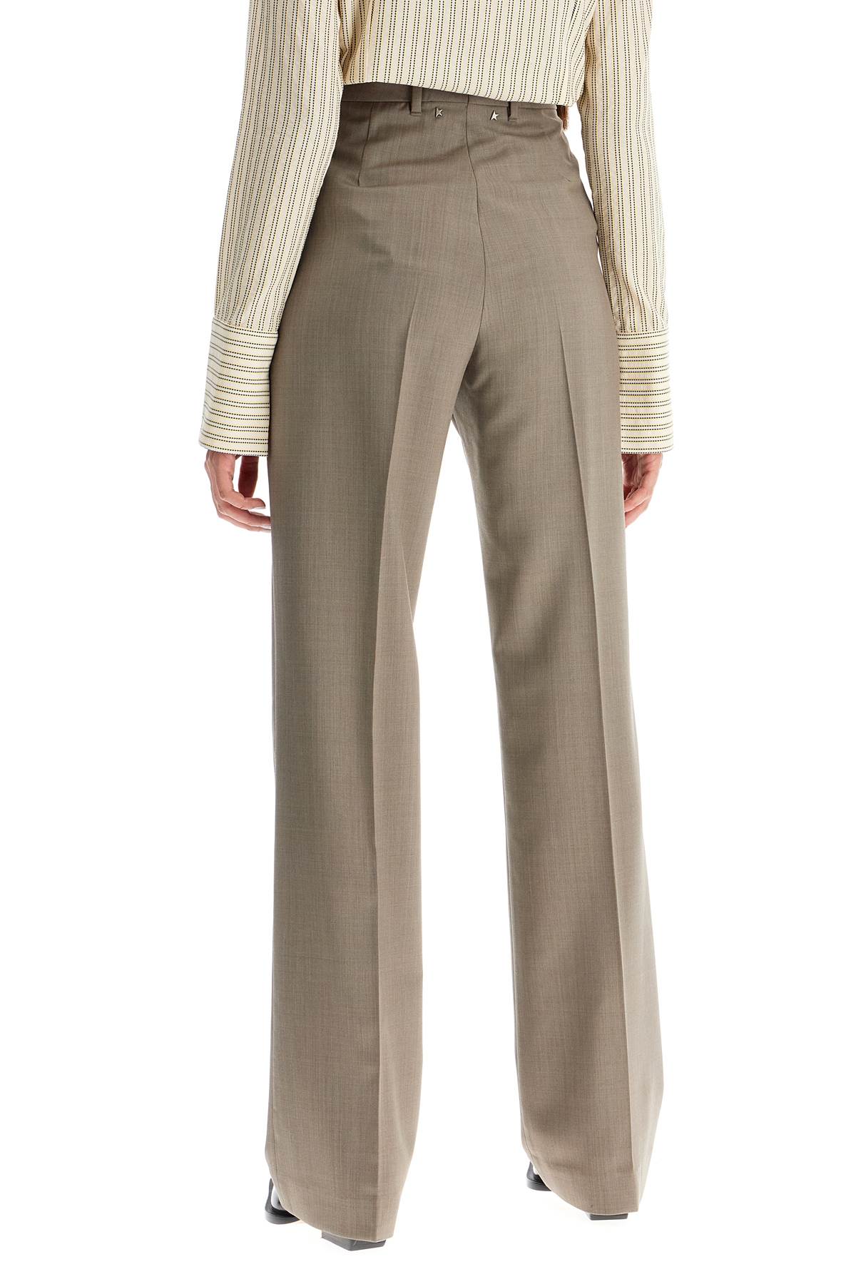 Lightweight Tailored Wool Trousers  - Neutro