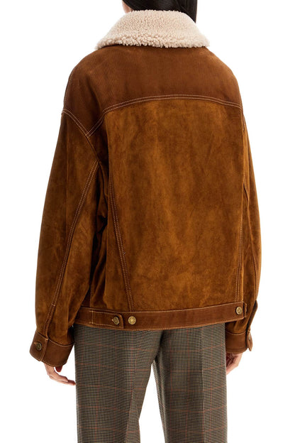 "babette Leather Jacket"  - Brown