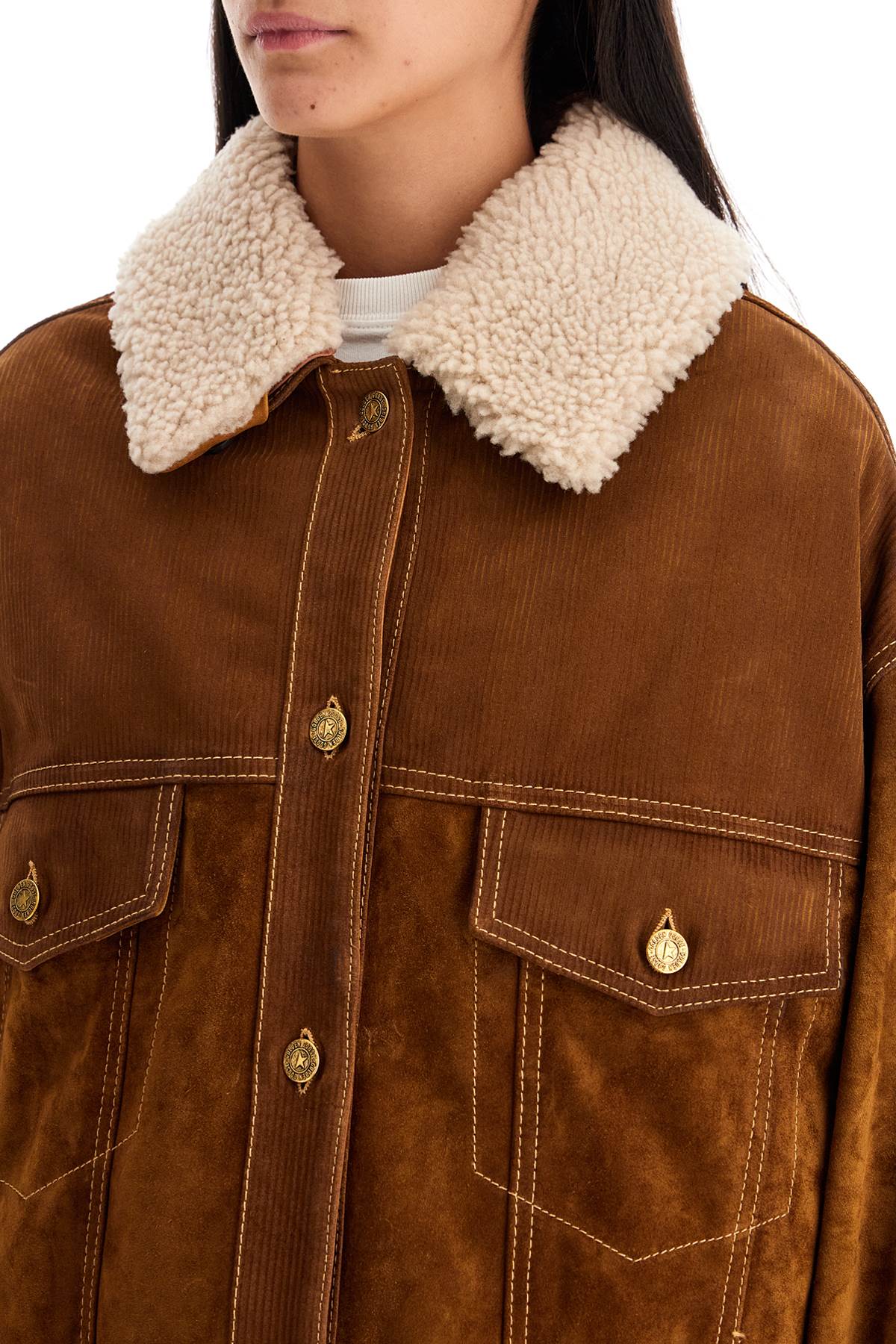 "babette Leather Jacket"  - Brown