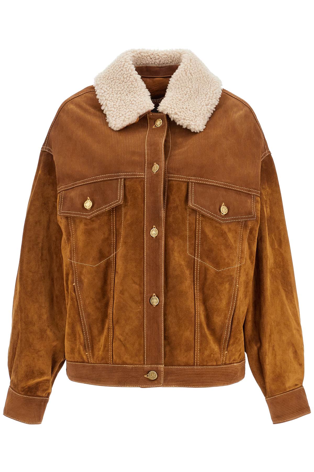 "babette Leather Jacket"  - Brown