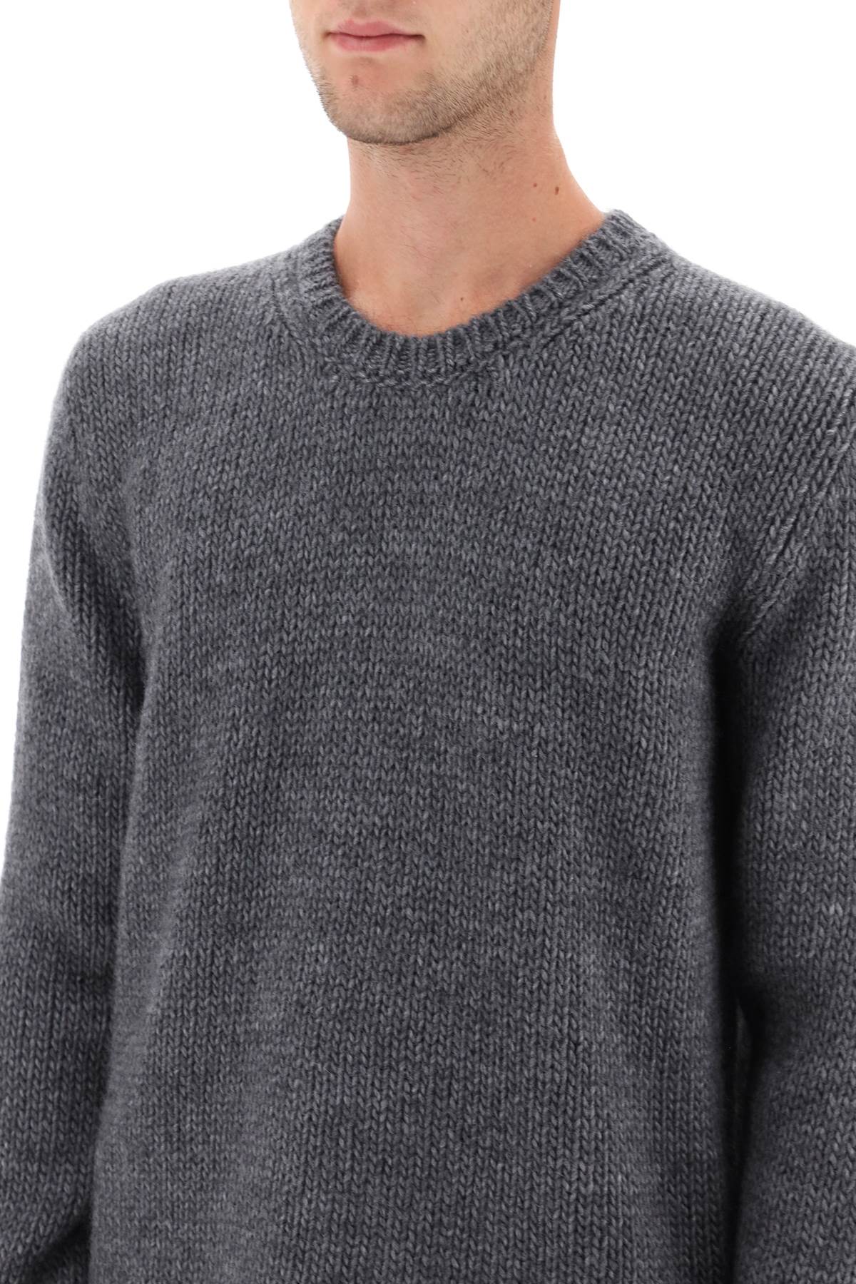 Wool And Alpaca Sweater  - Grigio