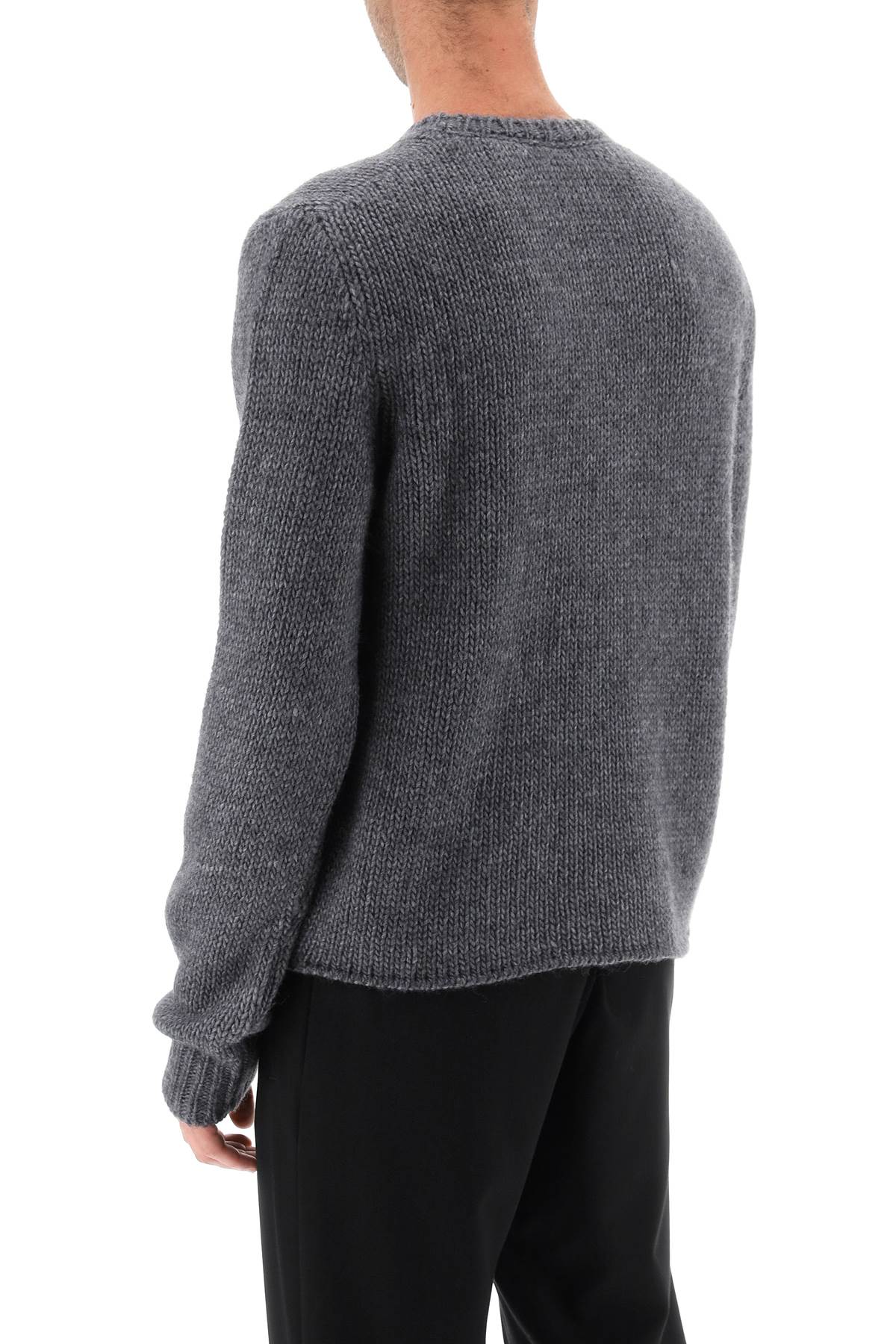 Wool And Alpaca Sweater  - Grigio