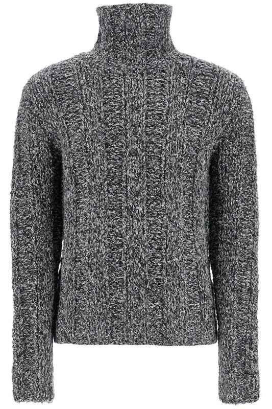 Melange Turtleneck  - Grey