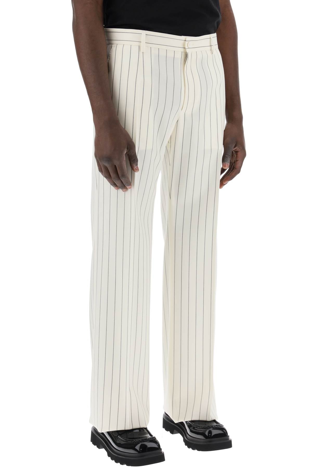 Tailored Pinstripe  - White