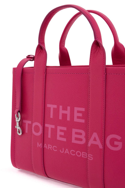 The Leather Medium Tote Bag  - Fuchsia