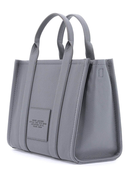 The Leather Medium Tote Bag  - Grey