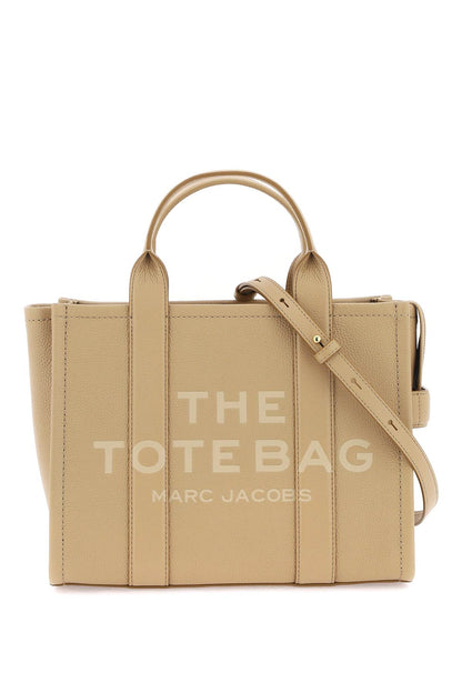 The Leather Medium Tote Bag  - Beige