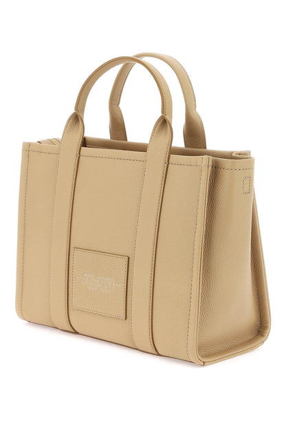 The Leather Medium Tote Bag  - Beige