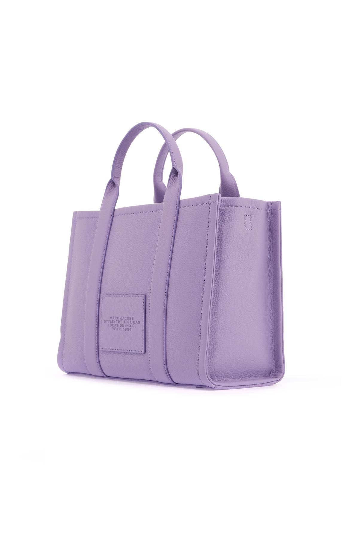 The Leather Medium Tote Bag  - Purple