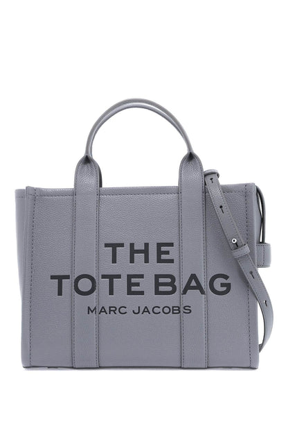 The Leather Medium Tote Bag  - Grey