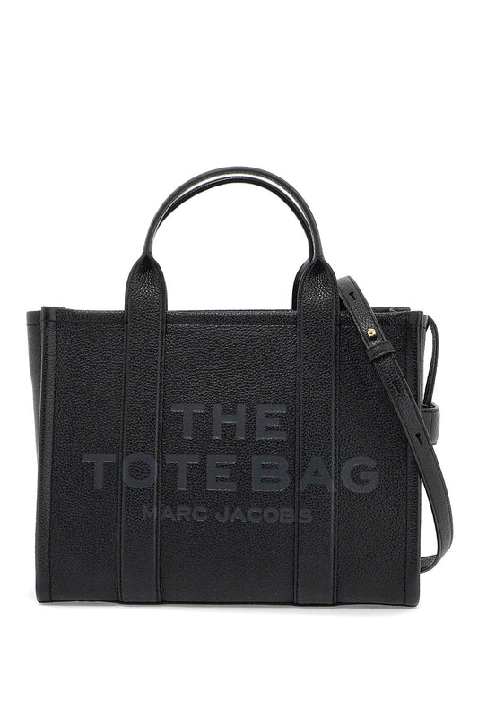 The Leather Medium Tote Bag  - Nero