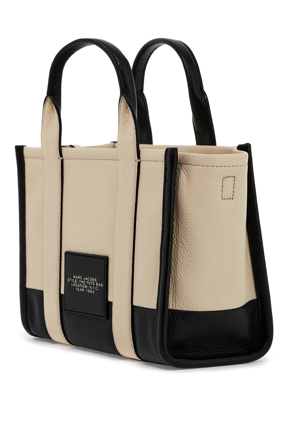 The Colorblock Small Tote Bag  - White