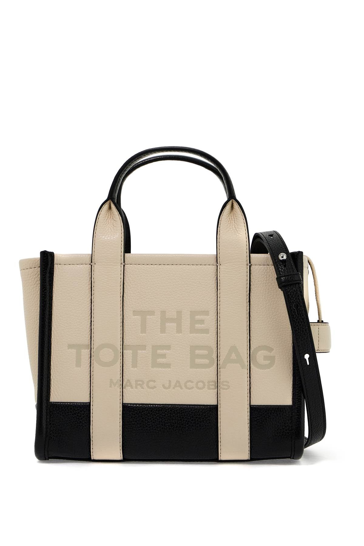 The Colorblock Small Tote Bag  - White