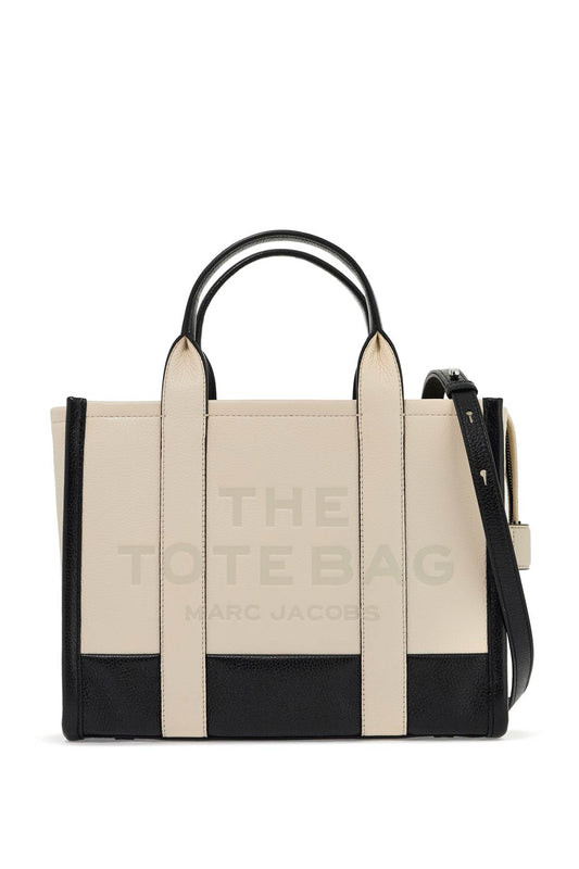 The Colorblock Medium Tote Bag  - White