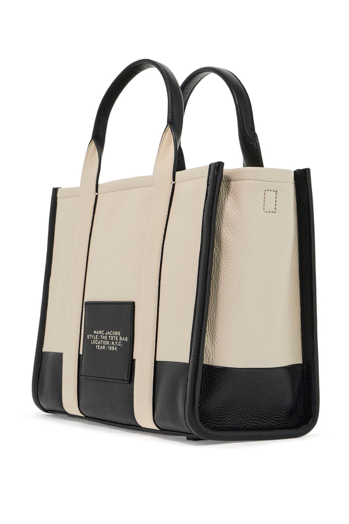 The Colorblock Medium Tote Bag  - White