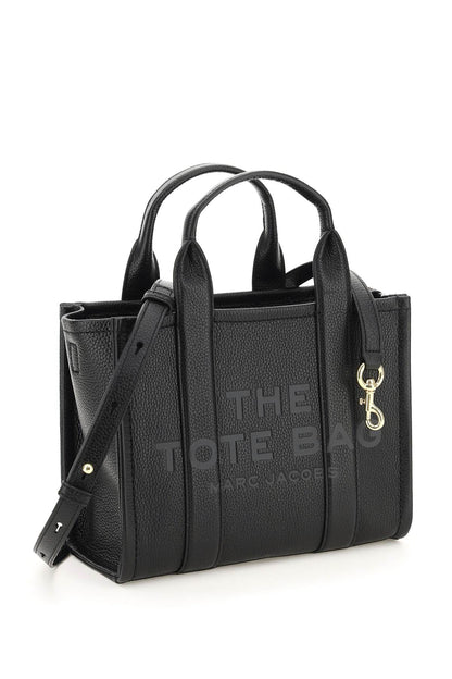 The Leather Small Tote Bag  - Black