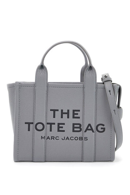 The Leather Small Tote Bag  - Grey