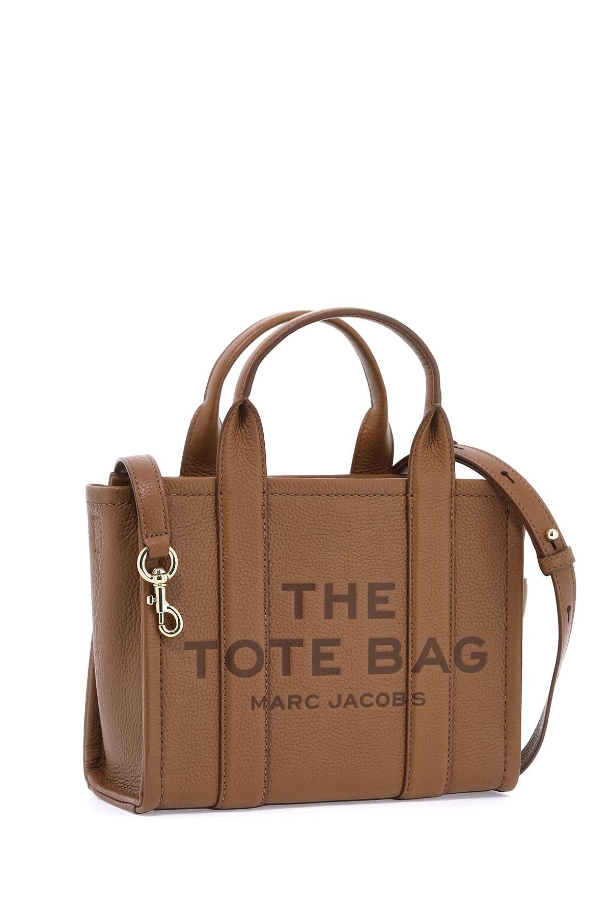 The Leather Small Tote Bag  - Brown