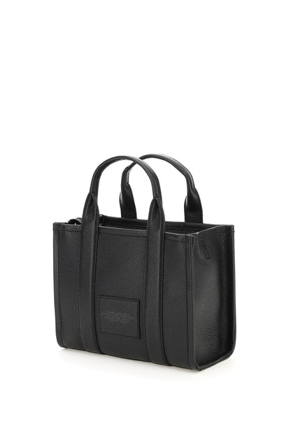 The Leather Small Tote Bag  - Black