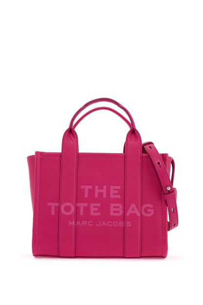 The Leather Small Tote Bag  - Fuchsia