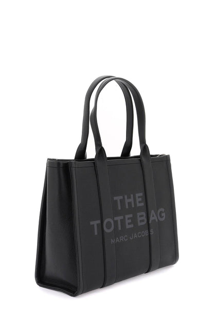 The Leather Large Tote Bag  - Black