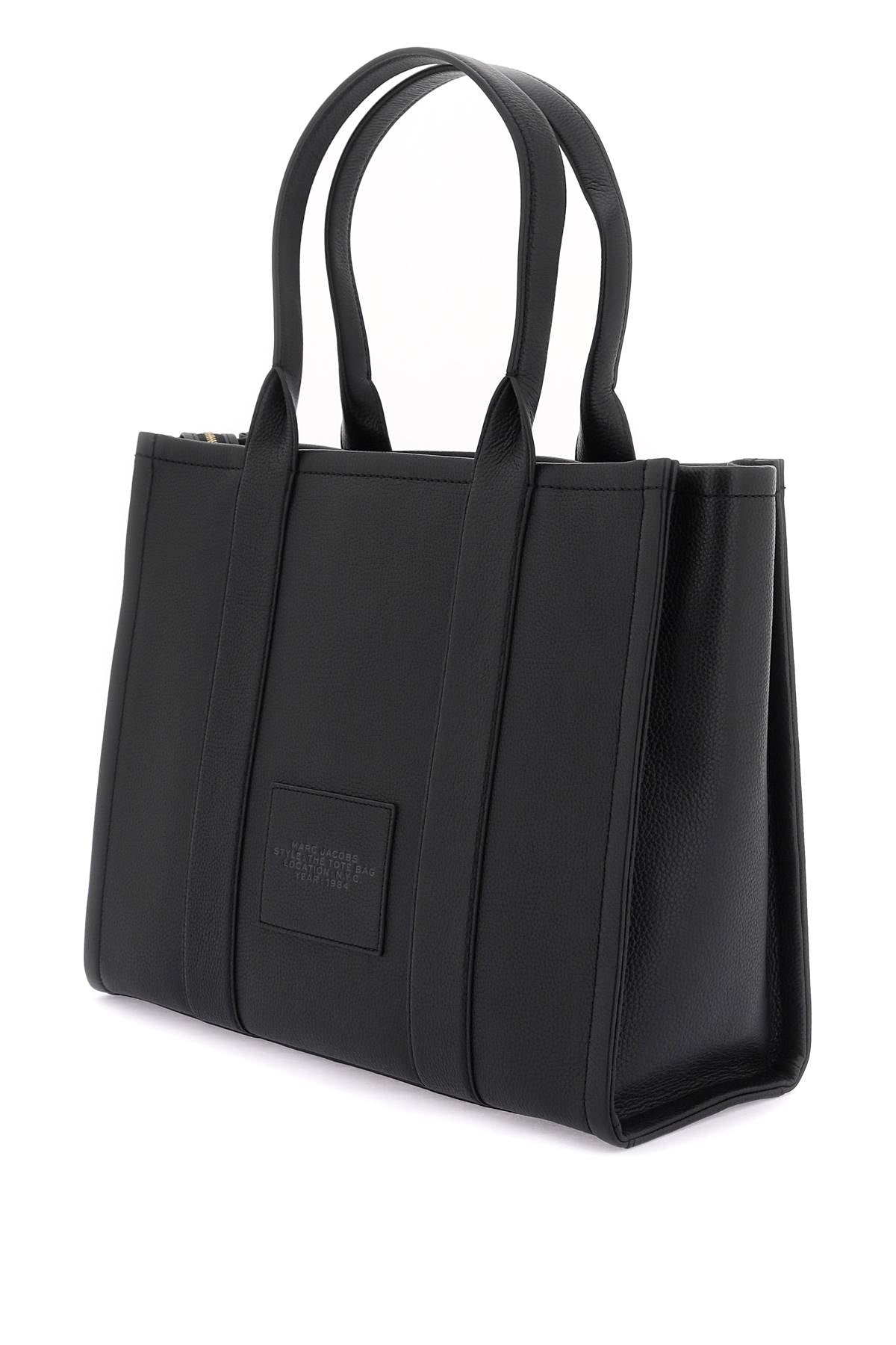 The Leather Large Tote Bag  - Black