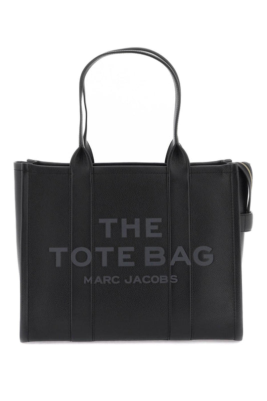 The Leather Large Tote Bag  - Nero