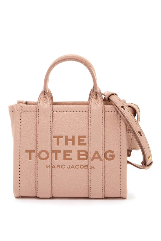 The Leather Mini Tote Bag  - Pink