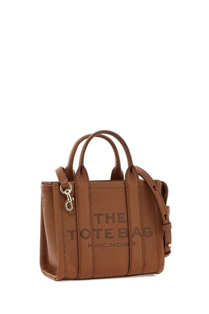 The Leather Mini Tote Bag  - Brown