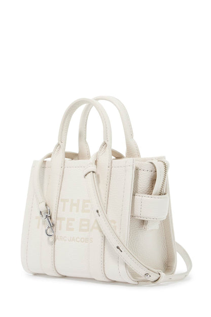 The Leather Mini Tote Bag  - White