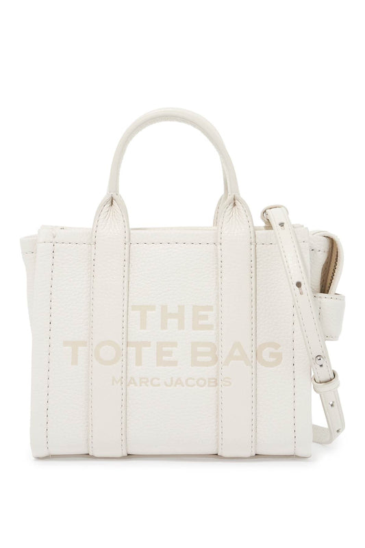 The Leather Mini Tote Bag  - White