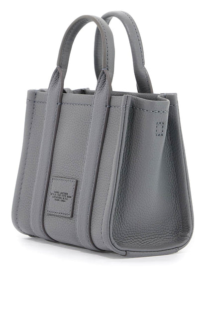 The Leather Mini Tote Bag  - Grey