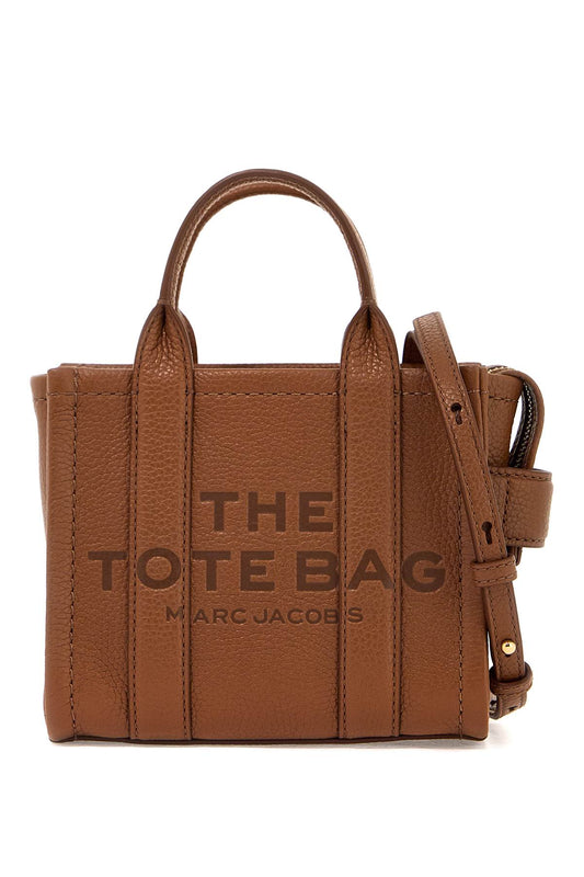 The Leather Mini Tote Bag  - Brown