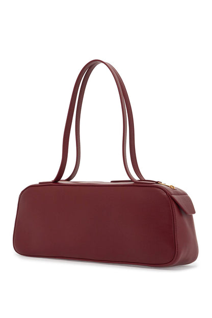 Simona Leather Shoulder Bag In 9  - Red