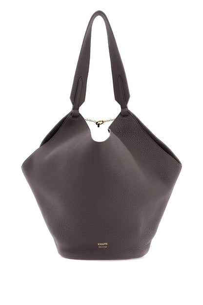 Small Lotus Tote Bag  - Brown