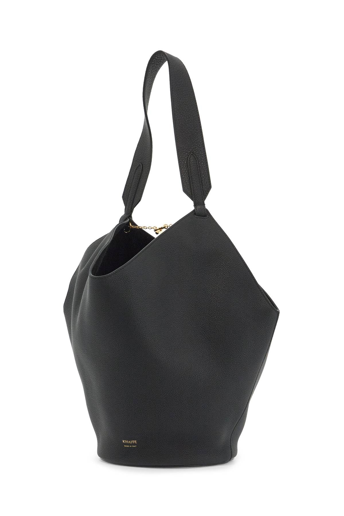 Small Lotus Tote Bag  - Black