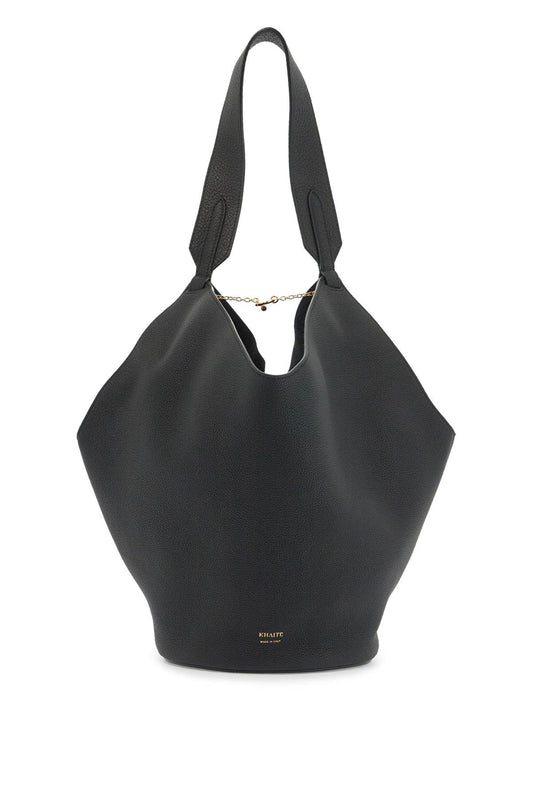 Small Lotus Tote Bag  - Black