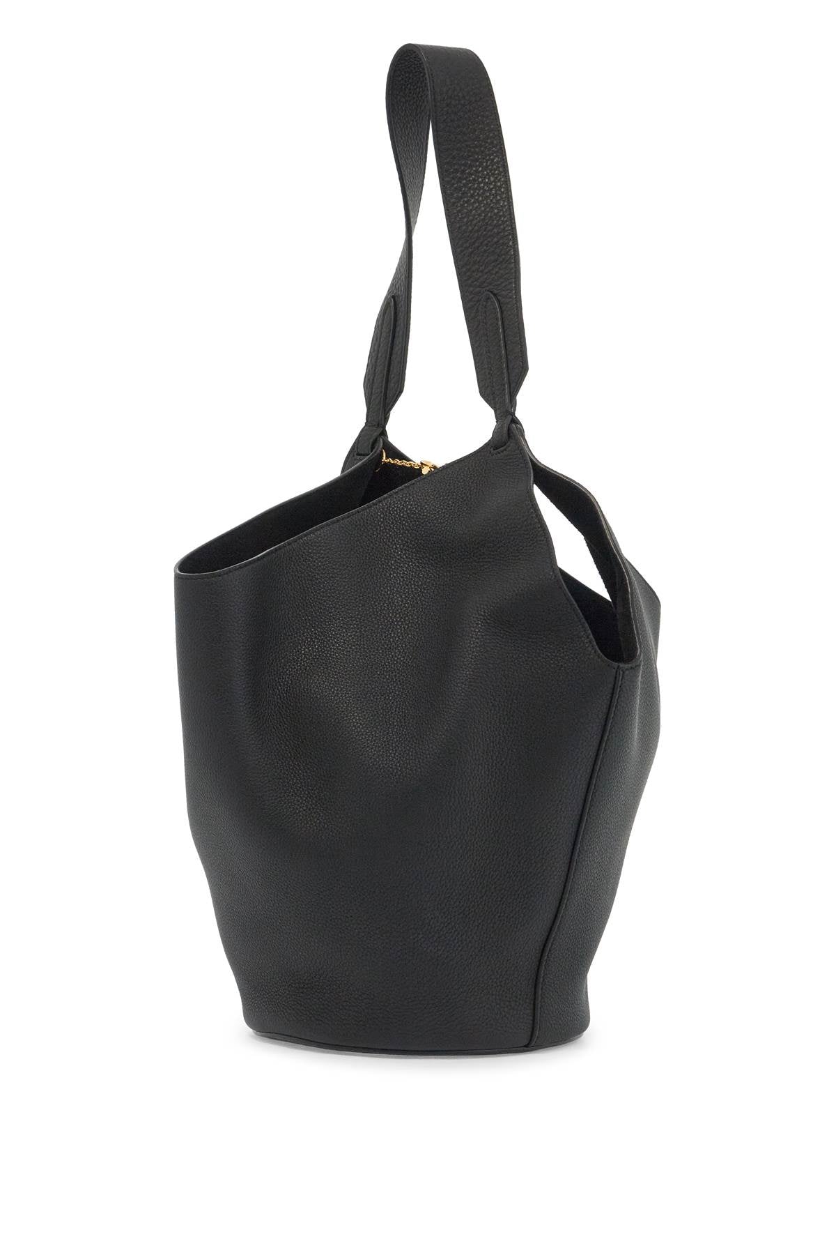 Small Lotus Tote Bag  - Black