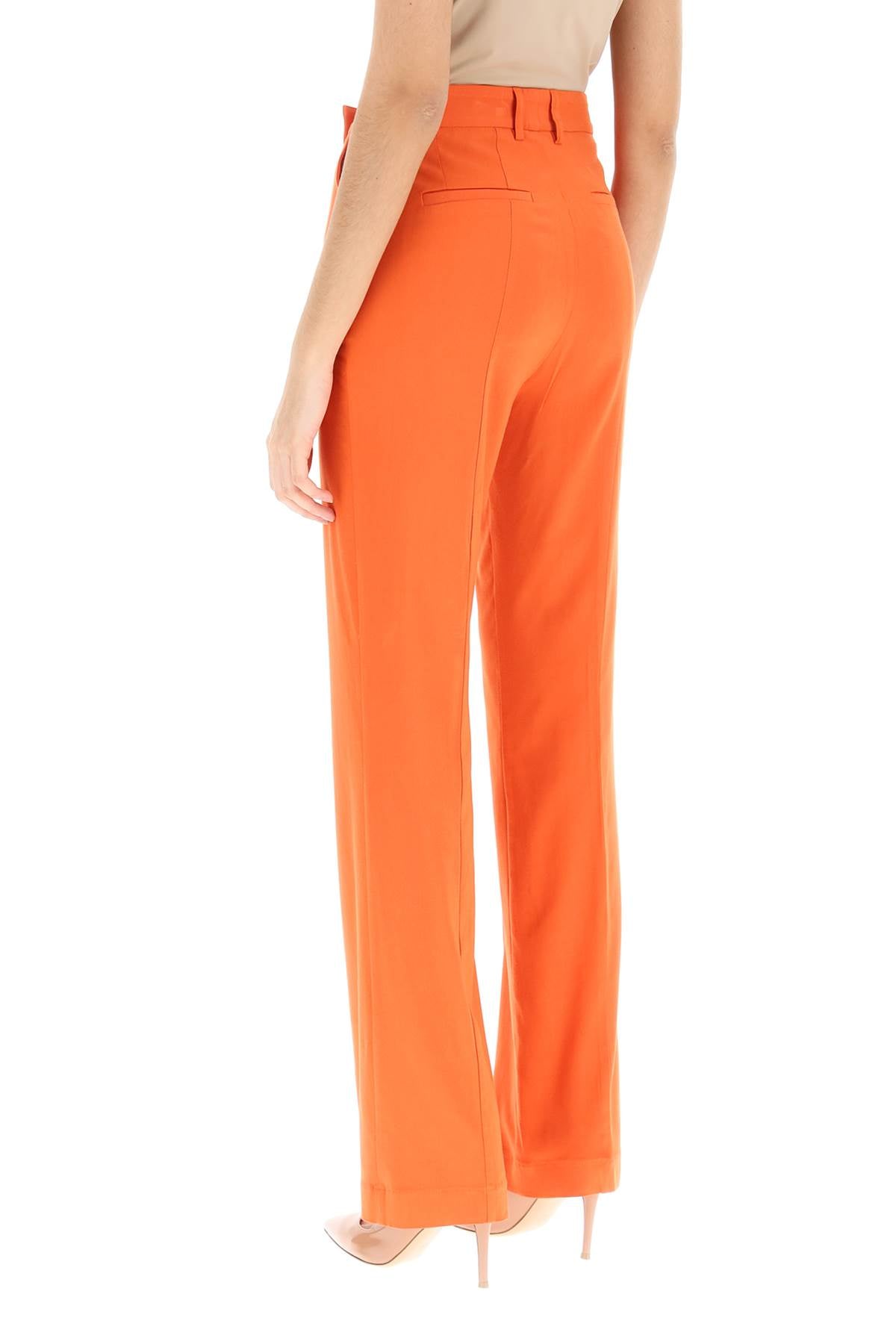 'lover' Canvas Trousers  - Arancio