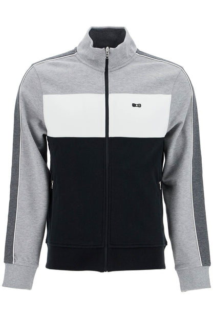 Lightweight Zip-up Sweatshirt With  - Black